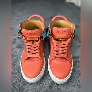 Buscemi Orange/Blue High Top 100MM Size 38